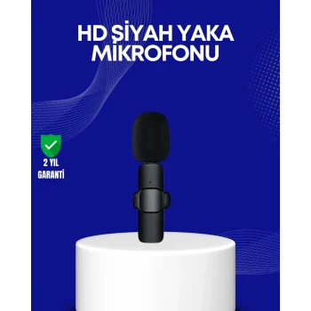 Mey İthalat® Lightning Girişli 2’li Kablosuz Yaka Mikrofonu Çift Kişilik Kayıt