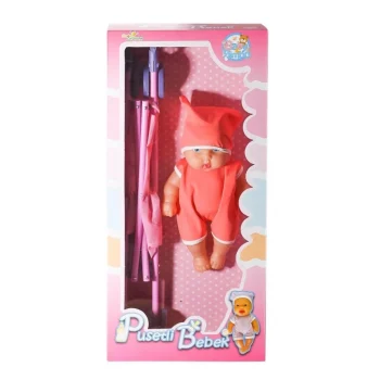Mey İthalat® LMN-207 Pusetli Bebek -Limon Oyuncak