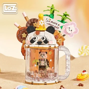 Mey İthalat® LZ-4206  PANDA AYI DONDURMA KUPASI 297 PARÇA BLOCK OYUNCAK