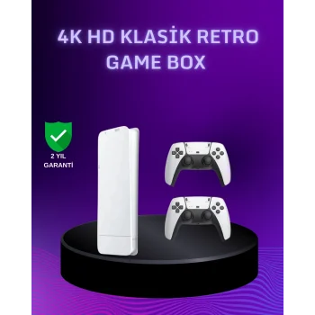 Mey İthalat® M15 Video Oyun Konsolu 20 Emülatör Destekli 64GB Bellekli