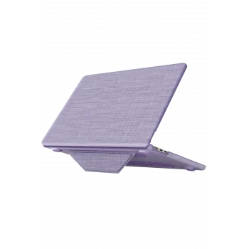 Mey İthalat®   Macbook Air 15 2023 Macbook Kumaş Kapak - Mor
