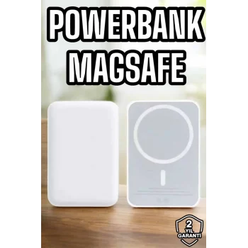 Mey İthalat® Magsafe Kablosuz Batarya Yüksek Performanslı Manyetik Tasarım Hızlı Şarj