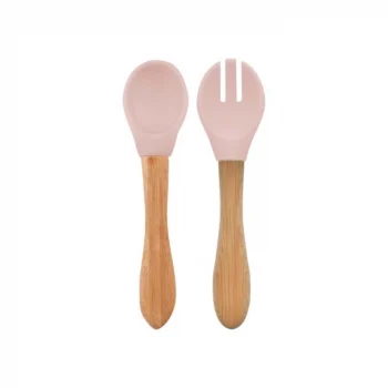 Mey İthalat® Mama Kaşığı ve Çatal Seti Pinky Pink