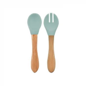 Mey İthalat®   Mama Kaşığı ve Çatal Seti River Green