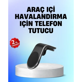 Mey İthalat® Manyetik Araç Telefon Tutucu – 360° Döner Kalorifer Petekli