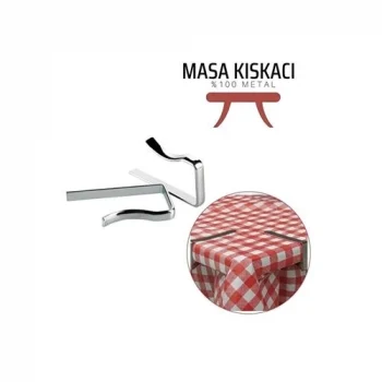 Mey İthalat® Masa Örtüsü Klipsi - Metal Masa Kelepçesi Masa Örtüsü Sabitleyici 4 ADET 716922