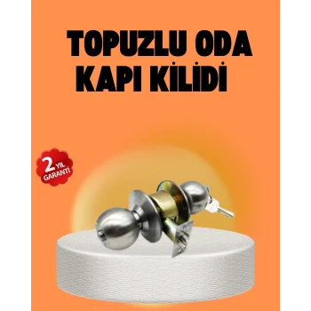 Mey İthalat® Mat Renk Topuzlu Kapı Kilidi – Giriş Tipi