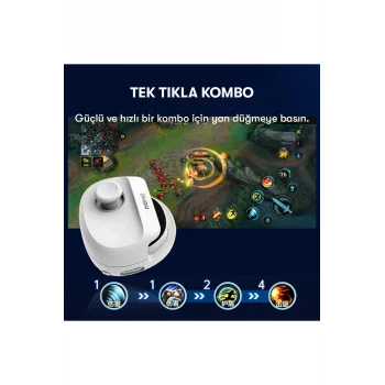 Mey İthalat®  Memo MB01 Oyun Tuşu - Beyaz