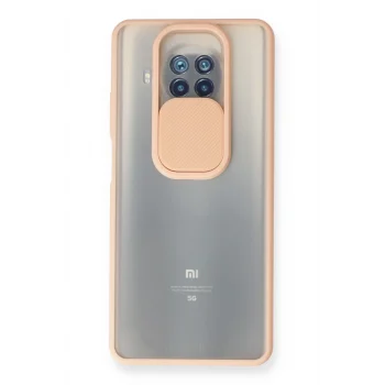 Mey İthalat®   Mi 10T Lite Kılıf Palm Buzlu Kamera Sürgülü Silikon - Pembe