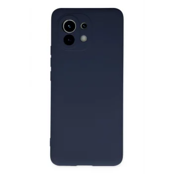 Mey İthalat®   Mi 11 Kılıf Nano içi Kadife Silikon - Lacivert