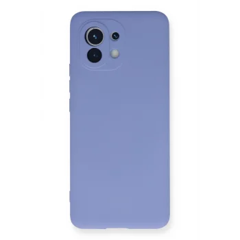 Mey İthalat®   Mi 11 Kılıf Nano içi Kadife Silikon - Lila