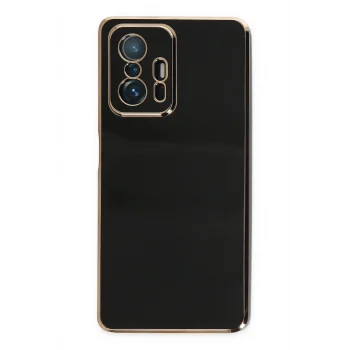 Mey İthalat®   Mi 11T Pro Kılıf Volet Silikon - Siyah