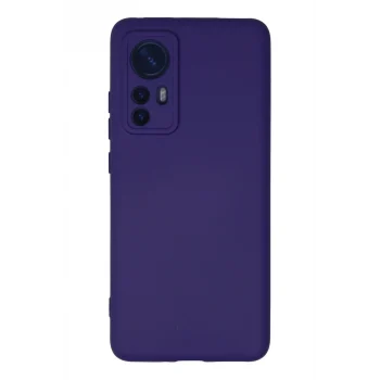 Mey İthalat®   Mi 12 Kılıf Nano içi Kadife Silikon - Mor