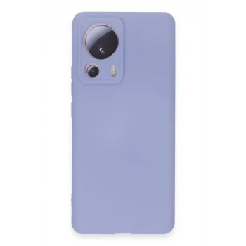Mey İthalat®   Mi 13 Lite Kılıf Nano içi Kadife Silikon - Lila