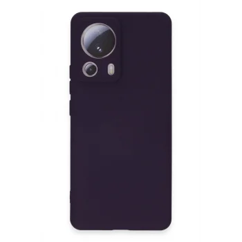 Mey İthalat®   Mi 13 Lite Kılıf Nano içi Kadife Silikon - Mor