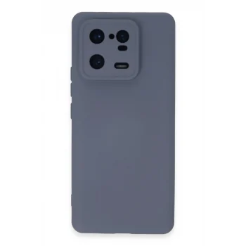 Mey İthalat®   Mi 13 Pro Kılıf Nano içi Kadife Silikon - Gri