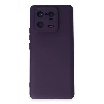 Mey İthalat®   Mi 13 Pro Kılıf Nano içi Kadife Silikon - Mor
