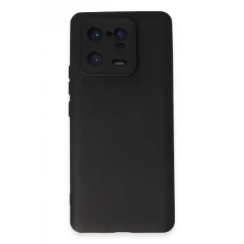 Mey İthalat®   Mi 13 Pro Kılıf Nano içi Kadife Silikon - Siyah