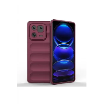 Mey İthalat®   Mi 13 Pro Kılıf Optimum Silikon - Bordo