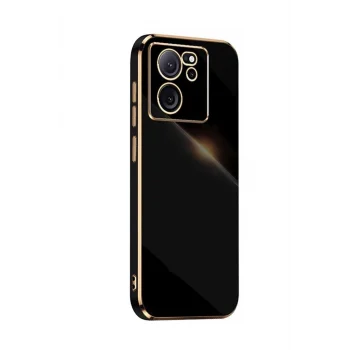 Mey İthalat®   Mi 13T Pro Kılıf Volet Silikon - Siyah
