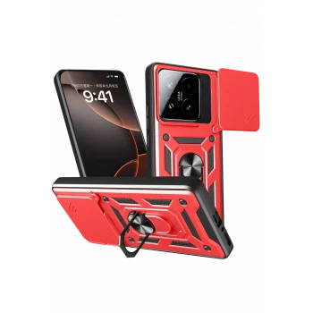 Mey İthalat®   Mi 15T Pars Lens Yüzüklü Silikon - Kırmızı