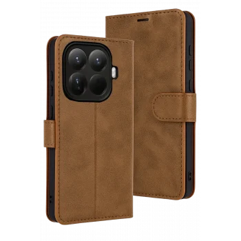 Mey İthalat®   Mi 15T Pro Trend S Plus Kapaklı Kılıf - Taba
