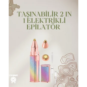 Mey İthalat® Mini Elektrikli Epilatör Cihazı – USB Şarjlı, Acısız Yüz ve Kaş Bakım Aleti