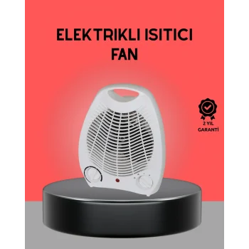 Mey İthalat® Mini Elektrikli Isıtıcı 2000W – Termostatlı Fanlı Isıtma, Taşınabilir Tasarım