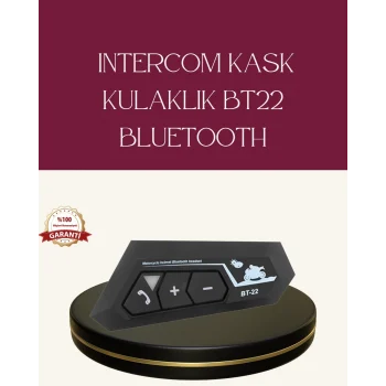 Mey İthalat® Motosiklet Sürüşleri İçin BT22 Kask Bluetooth Kulaklık Mikrofonlu