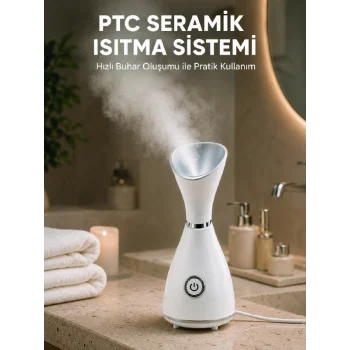 Mey İthalat® Nano İyonik Cilt Bakım Buhar Makinesi PTC Isıtma Sistemli