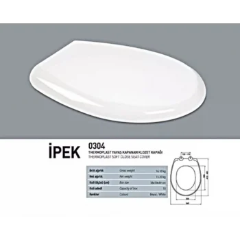 Mey İthalat® NKP İpek Amortisörlü+Tak Çıkar Klozet Kapağı
