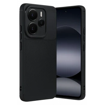 Mey İthalat®   Note 14 5G Auto Focus Karbon Kapak - Siyah