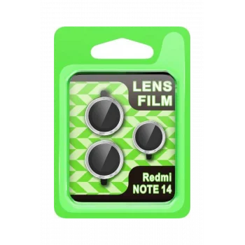Mey İthalat®   Note 14 5G Raze Metal Kamera Lens - Gümüş