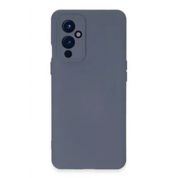 Mey İthalat®  One Plus 9 Kılıf Nano içi Kadife Silikon - Gri