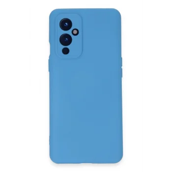 Mey İthalat®  One Plus 9 Kılıf Nano içi Kadife Silikon - Mavi