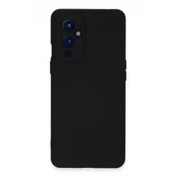 Mey İthalat®  One Plus 9 Kılıf Nano içi Kadife Silikon - Siyah
