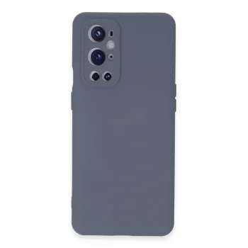 Mey İthalat®  One Plus 9 Pro Kılıf Nano içi Kadife Silikon - Gri