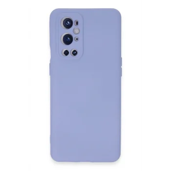 Mey İthalat®  One Plus 9 Pro Kılıf Nano içi Kadife Silikon - Lila