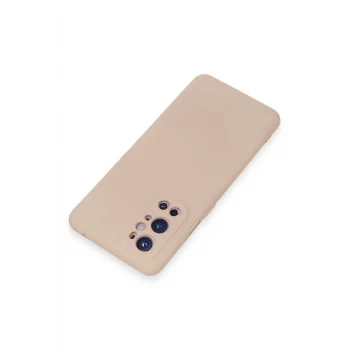 Mey İthalat®  One Plus 9 Pro Kılıf Nano içi Kadife Silikon - Pudra
