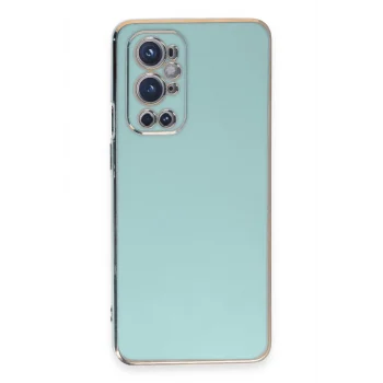 Mey İthalat®  One Plus 9 Pro Kılıf Volet Silikon - Açık Yeşil