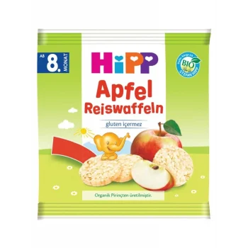 Mey İthalat®   Organik Elmalı Pirinçli Bebek Gofreti 30 Gr