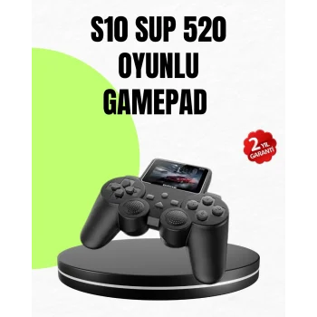 Mey İthalat® Orijinal 2025 S10 Gamepad 520 Oyunlu HDMI TV Bağlantılı A Kalite Atari