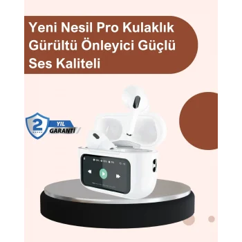 Mey İthalat® Otomatik Bağlantılı Bluetooth Kulaklık ANC Özellikli Su ve Ter Dayanıklı