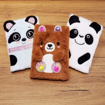 Mey İthalat® Panda Tasarımlı Peluş Defter