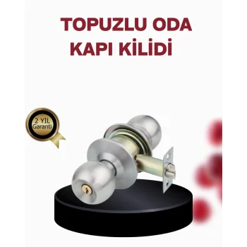 Mey İthalat® Paslanmaz Çelik Dayanıklı Topuzlu Kapı Kilidi