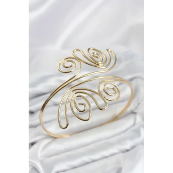 Mey İthalat® Pazu Bileklik Gold Renk Pirinç Bohem Model