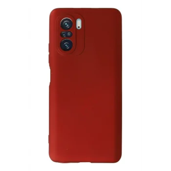 Mey İthalat®   Poco F3 Kılıf First Silikon - Kırmızı