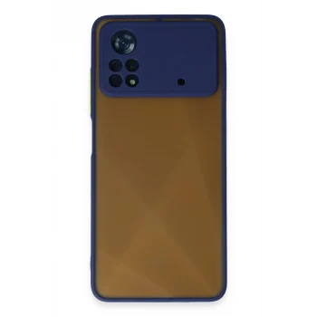 Mey İthalat®   Poco X4 Pro 5G Kılıf Montreal Silikon Kapak - Lacivert