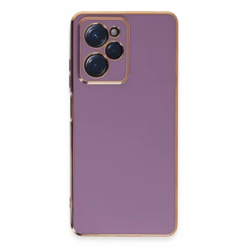 Mey İthalat®   Poco X5 Pro 5G Kılıf Volet Silikon - Mor