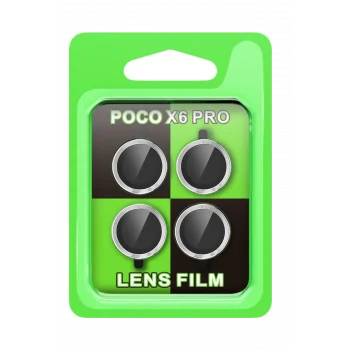 Mey İthalat®   Poco X6 Pro Raze Metal Kamera Lens - Gümüş